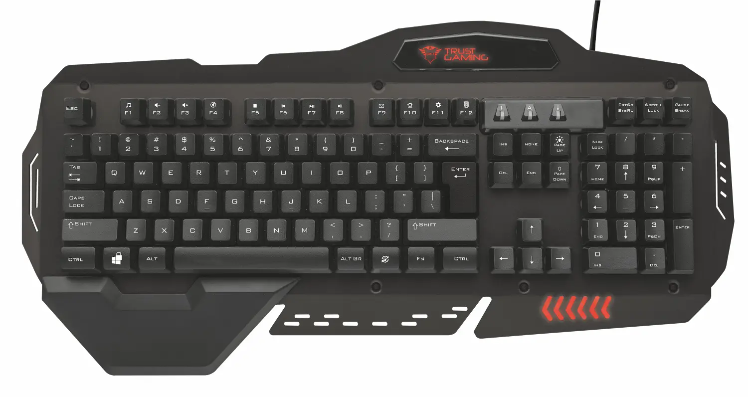 Trust GXT 850 Metal Gaming Keyboard CZ/SK 21632 Oyuncu Klavyesi