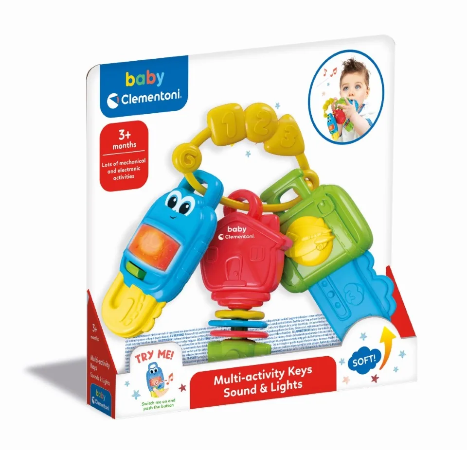 Clementoni Baby Clementoni Mulri Activity Key Sound & Lights 17914 Eğitici Oyuncak