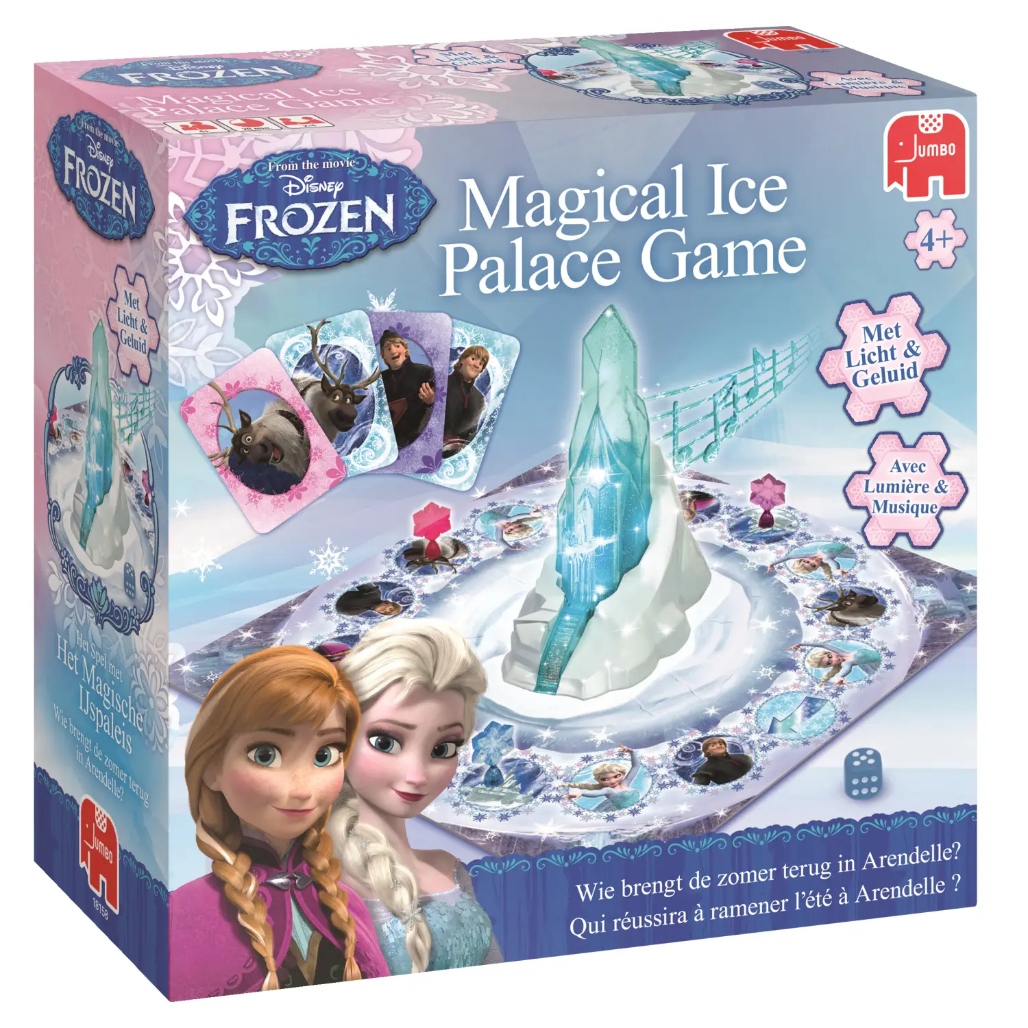 Jumbo Disney Frozen Het Spel met het Magische Ijspaleis 18158 Kart Oyunu Masa Oyunları