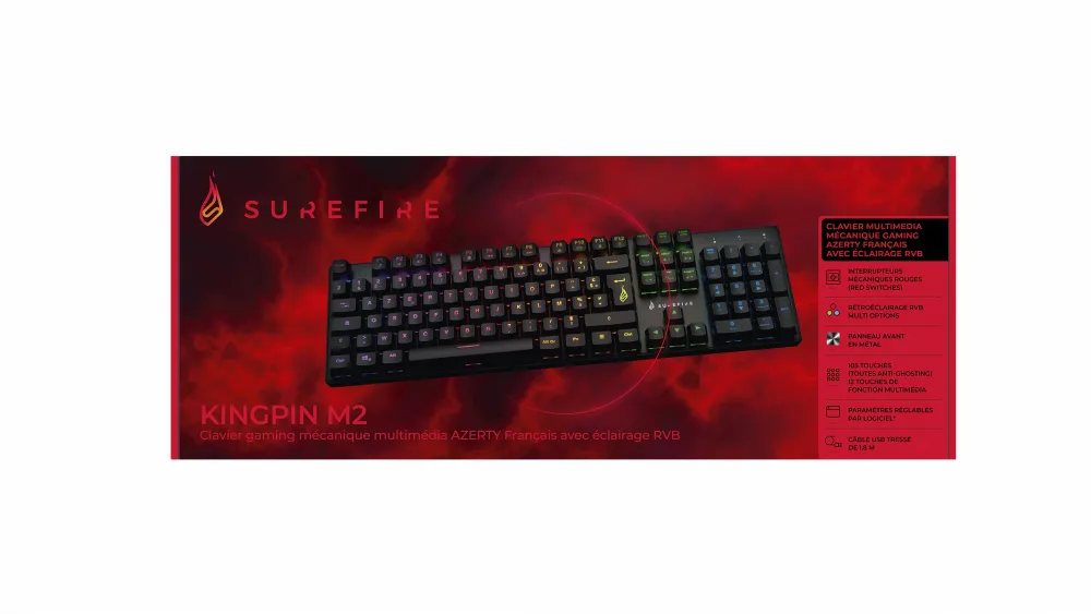 SureFire KingPin M2 48723 Mekanik RGB Oyuncu Klavyesi Thumbnail 4