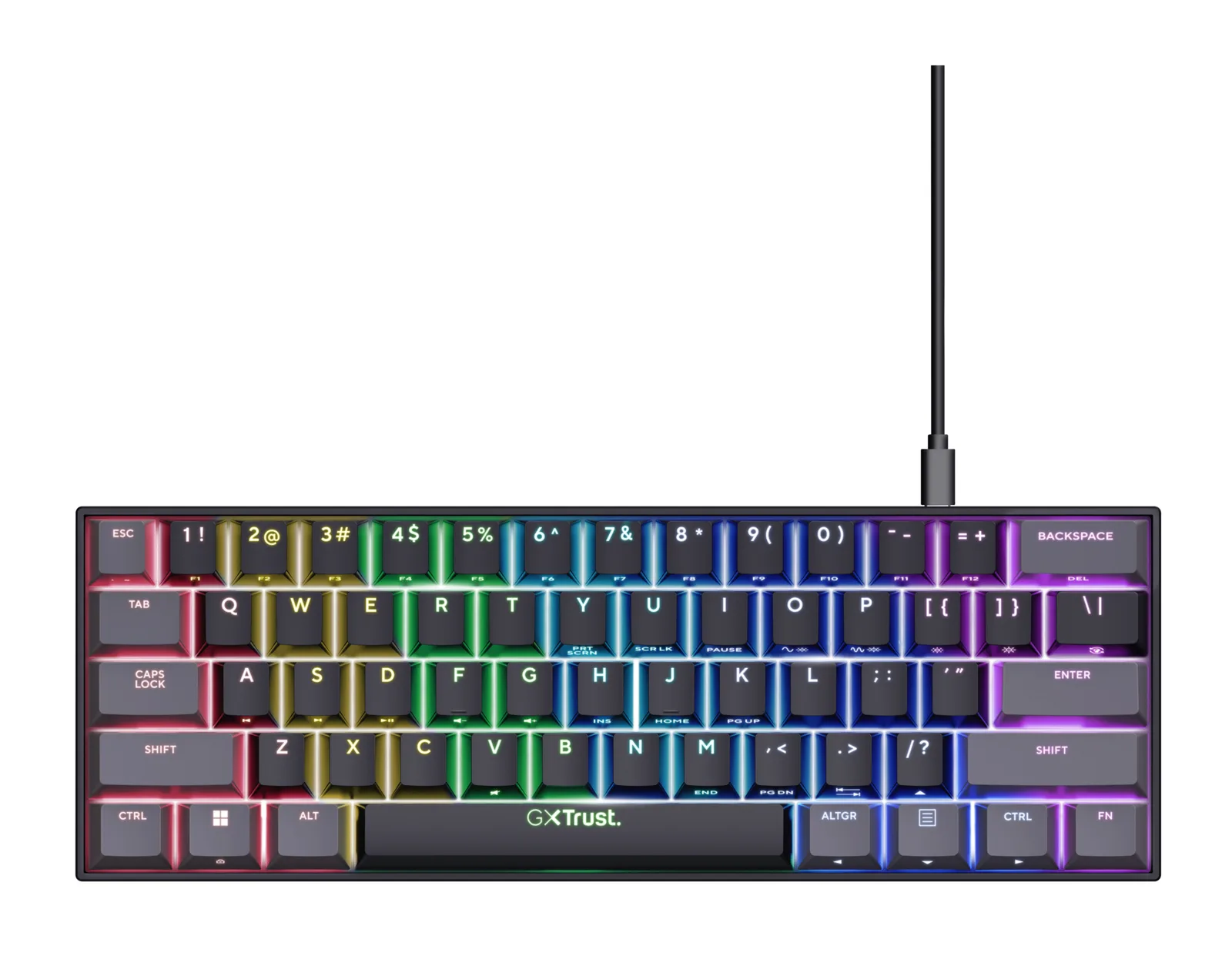 Trust GXT 867 Acira 25452 Mekanik RGB Oyuncu Klavyesi Thumbnail 4