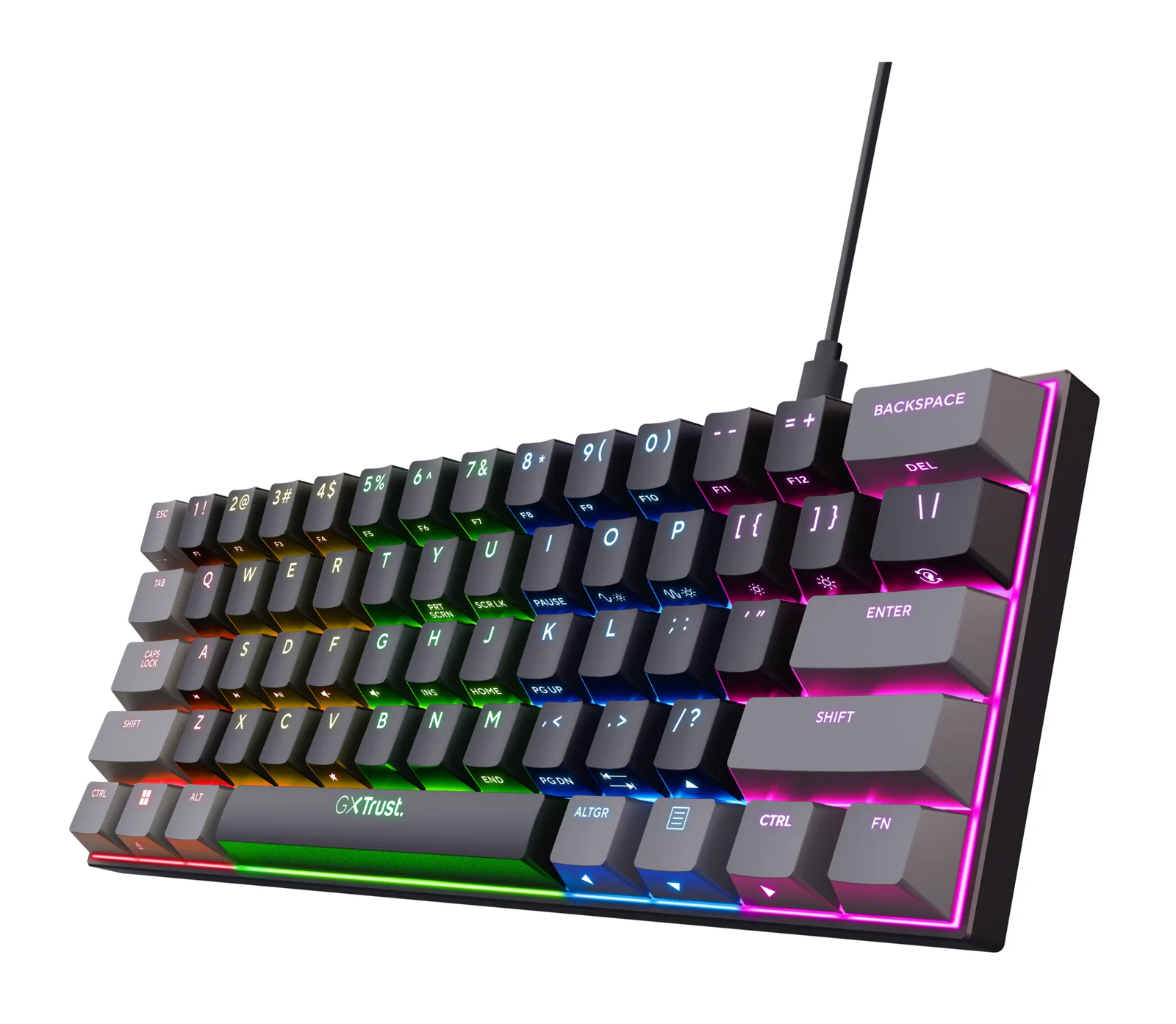 Trust GXT 867 Acira 25452 Mekanik RGB Oyuncu Klavyesi Thumbnail 0