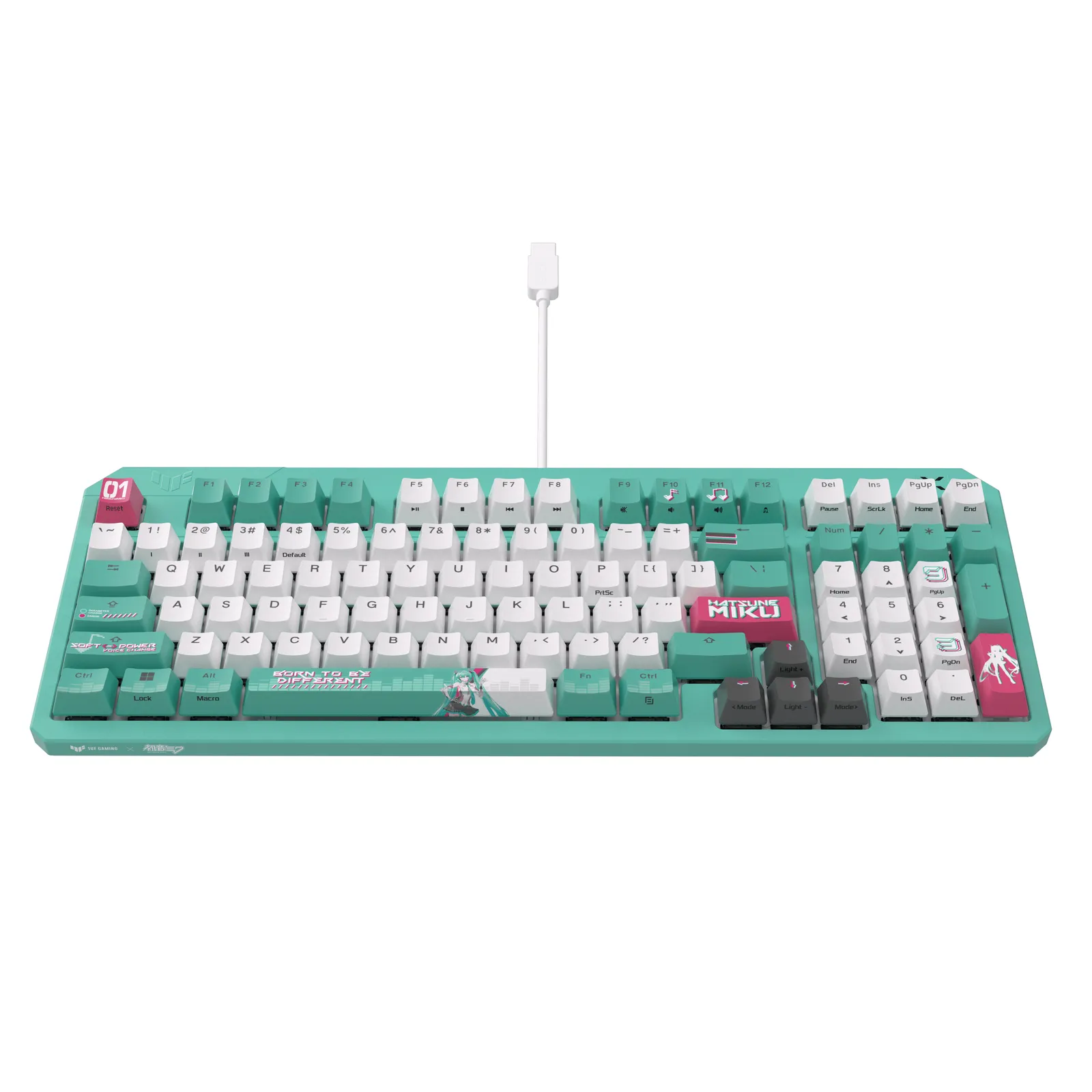 ASUS TUF Gaming K3 Gen II Hatsune Miku Edition 90MP0460-BKDA30 Mekanik RGB Oyuncu Klavyesi