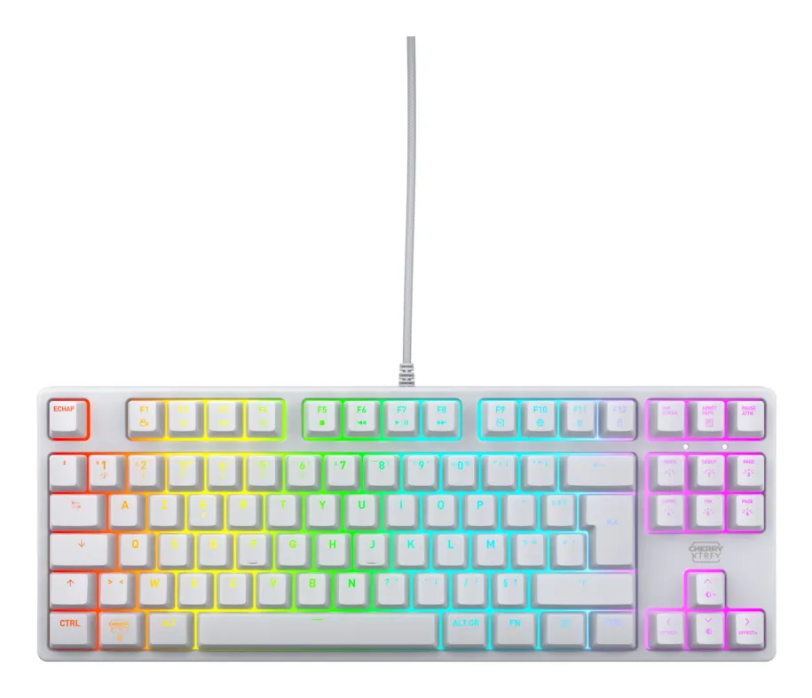 CHERRY K4V2 TKL CX-K4V2-RGB-TKL-WH-R-FRA Mekanik Oyuncu Klavyesi