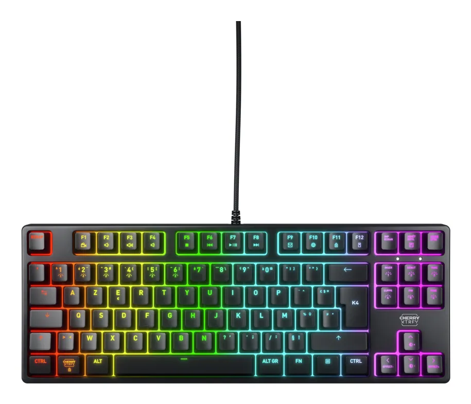 CHERRY K4V2 TKL CX-K4V2-RGB-TKL-R-FRA Mekanik Oyuncu Klavyesi