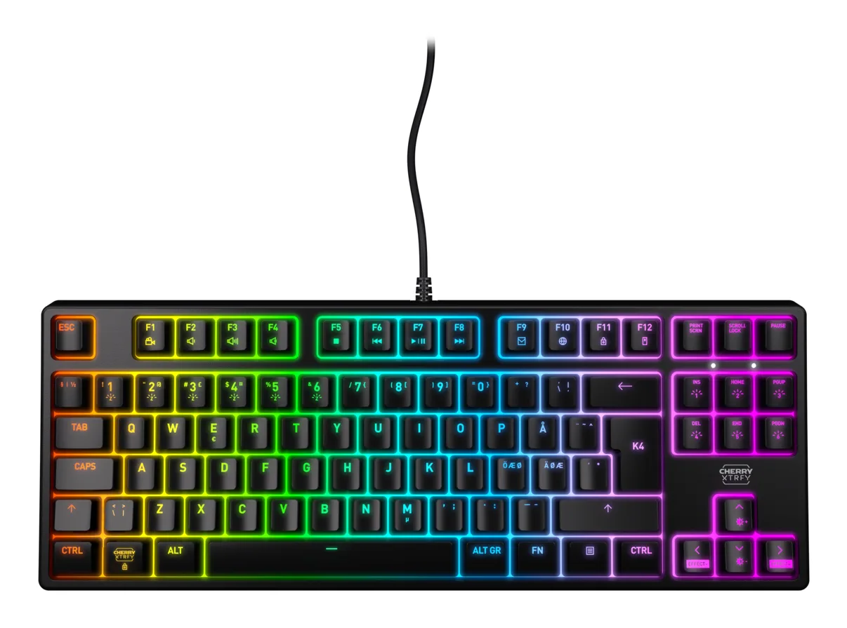 CHERRY K4V2 TKL CX-K4V2-RGB-TKL-R-NOR Mekanik Oyuncu Klavyesi