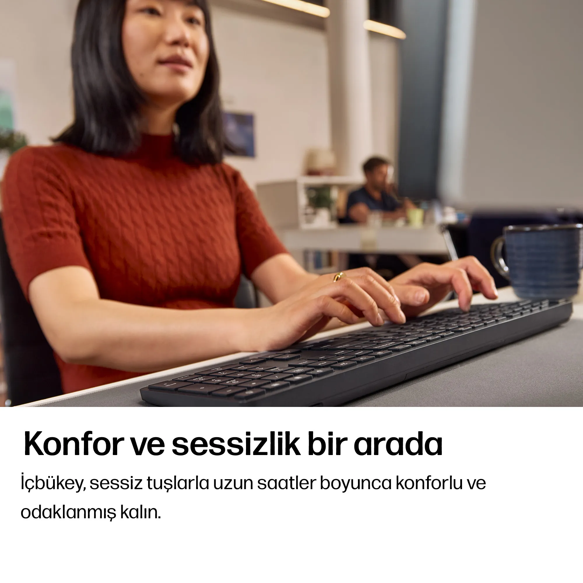 HP 495K Çoklu Cihaz Çift Modlu BD5F5UT Kablosuz Klavye Thumbnail 10