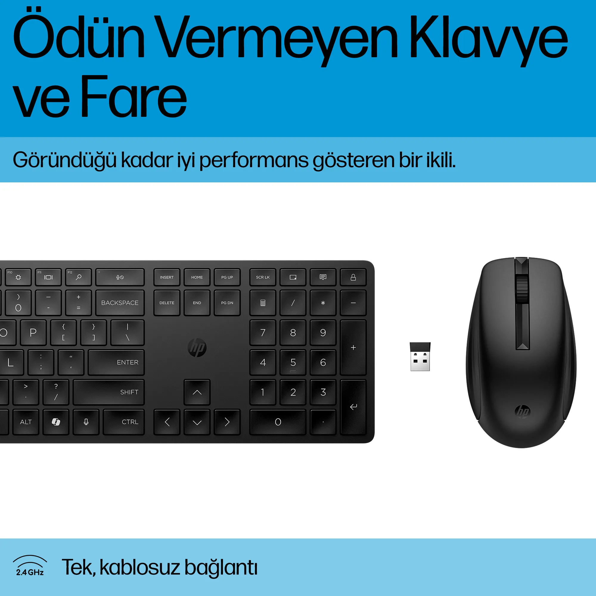 HP 655 Kablosuz Birleşimi 860P8AA#ABF Klavye Thumbnail 5