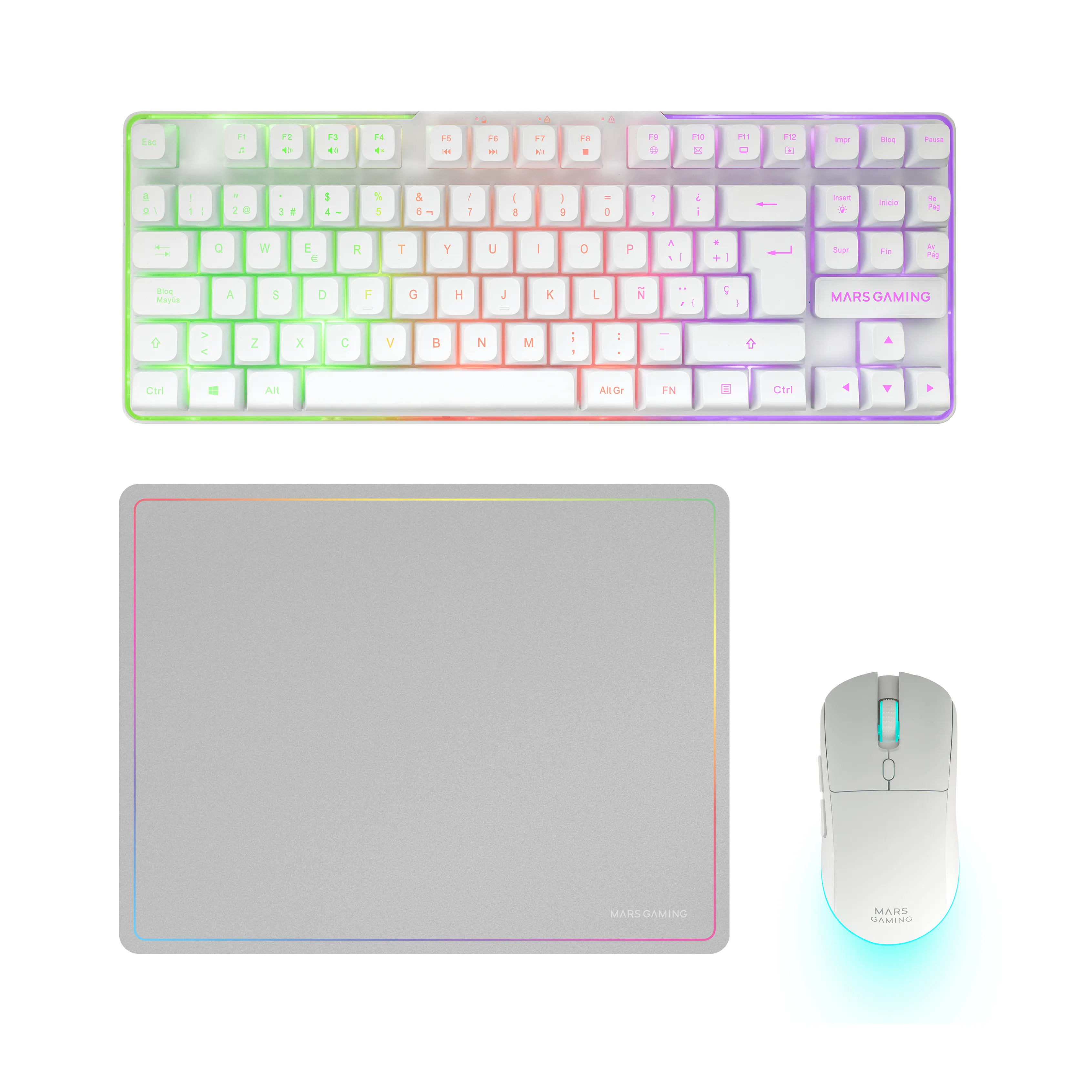 Mars Gaming MCPWTKLWES RGB Kablosuz Oyuncu Klavyesi
