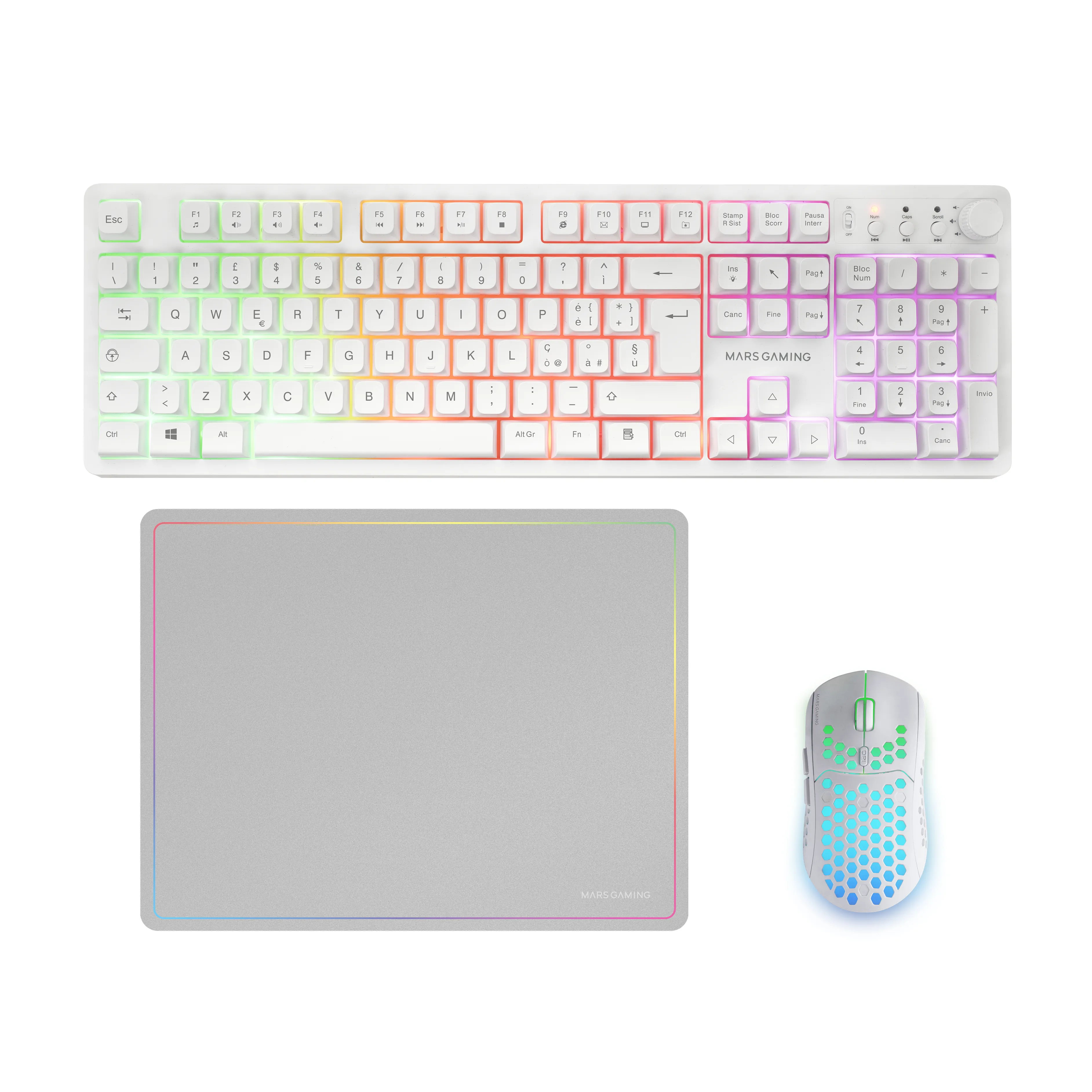 Mars Gaming MCPWXWIT RGB Kablosuz Oyuncu Klavyesi