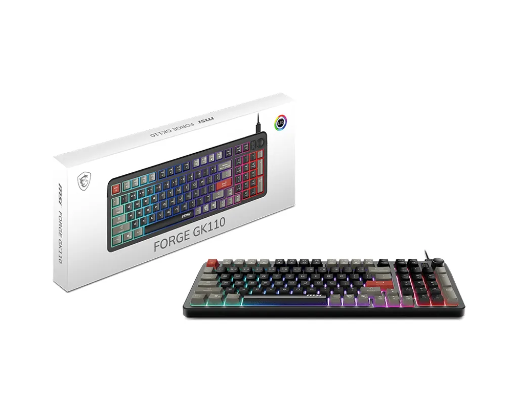 MSI FORGE GK110 US RGB Oyuncu Klavyesi Thumbnail 8