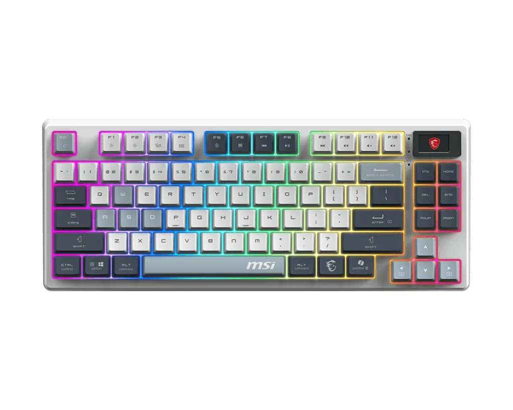 MSI FORGE GK600 TKL WIRELESS SKY TKL SKY UA Mekanik RGB Oyuncu Klavyesi