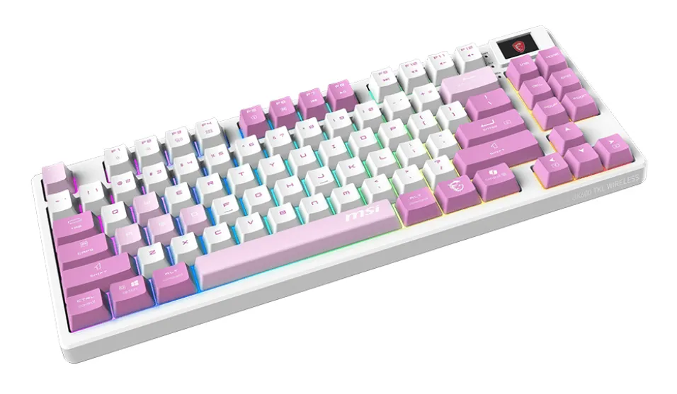 MSI FORGE GK600 TKL WIRELESS VIOLET TKL UA Mekanik RGB Oyuncu Klavyesi Thumbnail 2