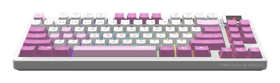 MSI FORGE GK600 TKL WIRELESS VIOLET TKL UA Mekanik RGB Oyuncu Klavyesi Thumbnail 6