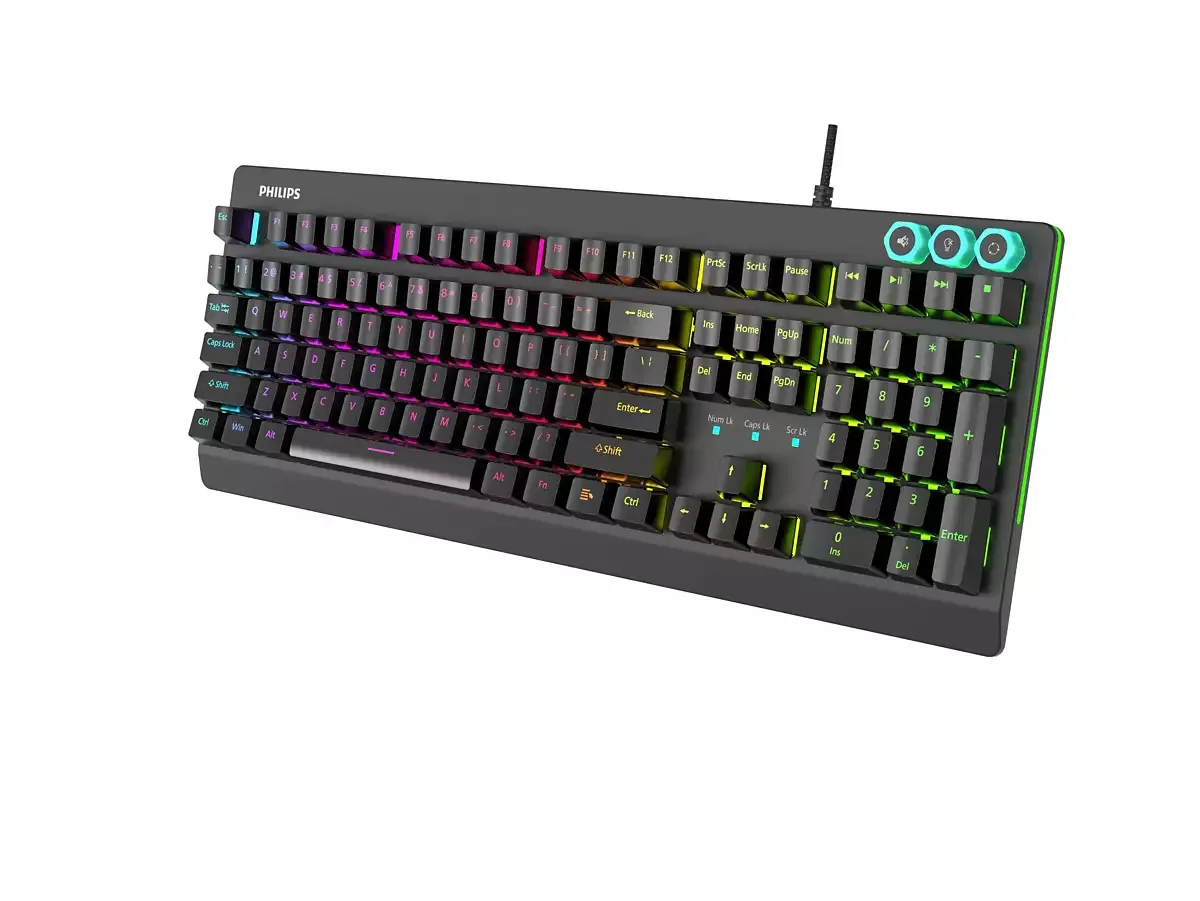Philips SPK8307BNR/93 Mekanik RGB Oyuncu Klavyesi Thumbnail 3