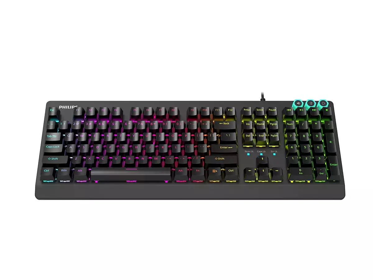 Philips SPK8307BNR/93 Mekanik RGB Oyuncu Klavyesi Thumbnail 5