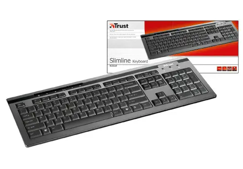 Trust Slimline Keyboard KB-1450 ES 15370 Klavye