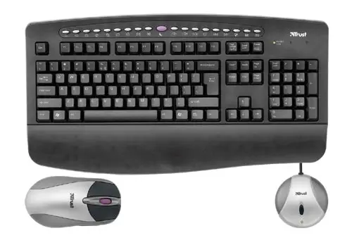 Trust Wireless Desk Set Silverline 302KS FR 13166 Klavye & Mouse Seti