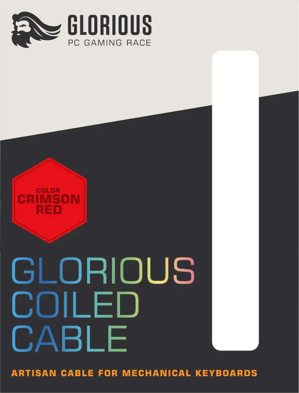 Glorious Gaming Coiled GLO-CBL-COIL-RED Thumbnail 3