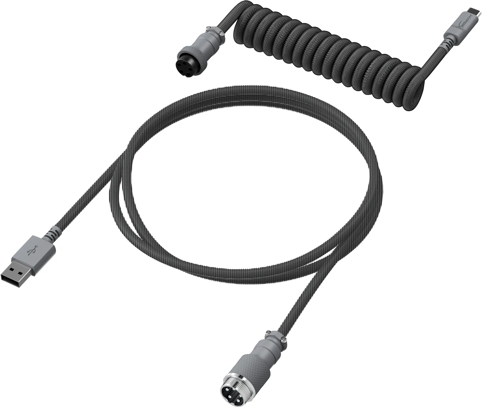 HyperX USB-C Spiral Kablo Gri 6J678AA Thumbnail 2