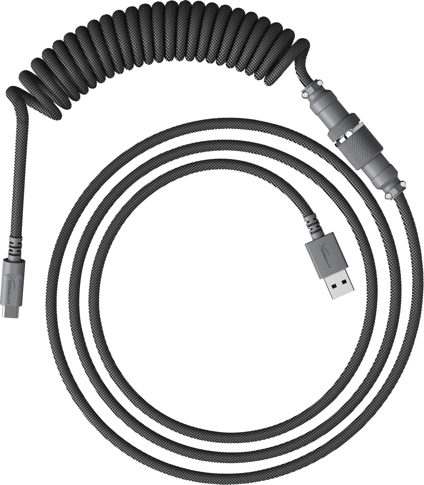 HyperX USB-C Spiral Kablo Gri 6J678AA Klavye/Fare Kabloları