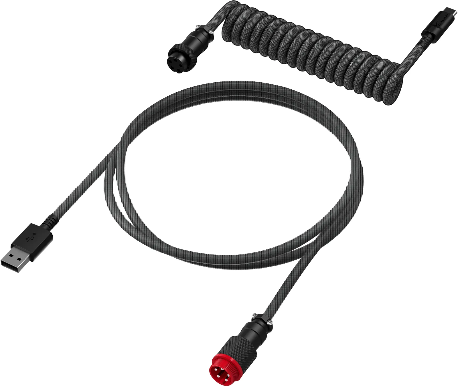 HyperX USB-C Spiral Kablo Gri-Siyah 6J679AA Thumbnail 2