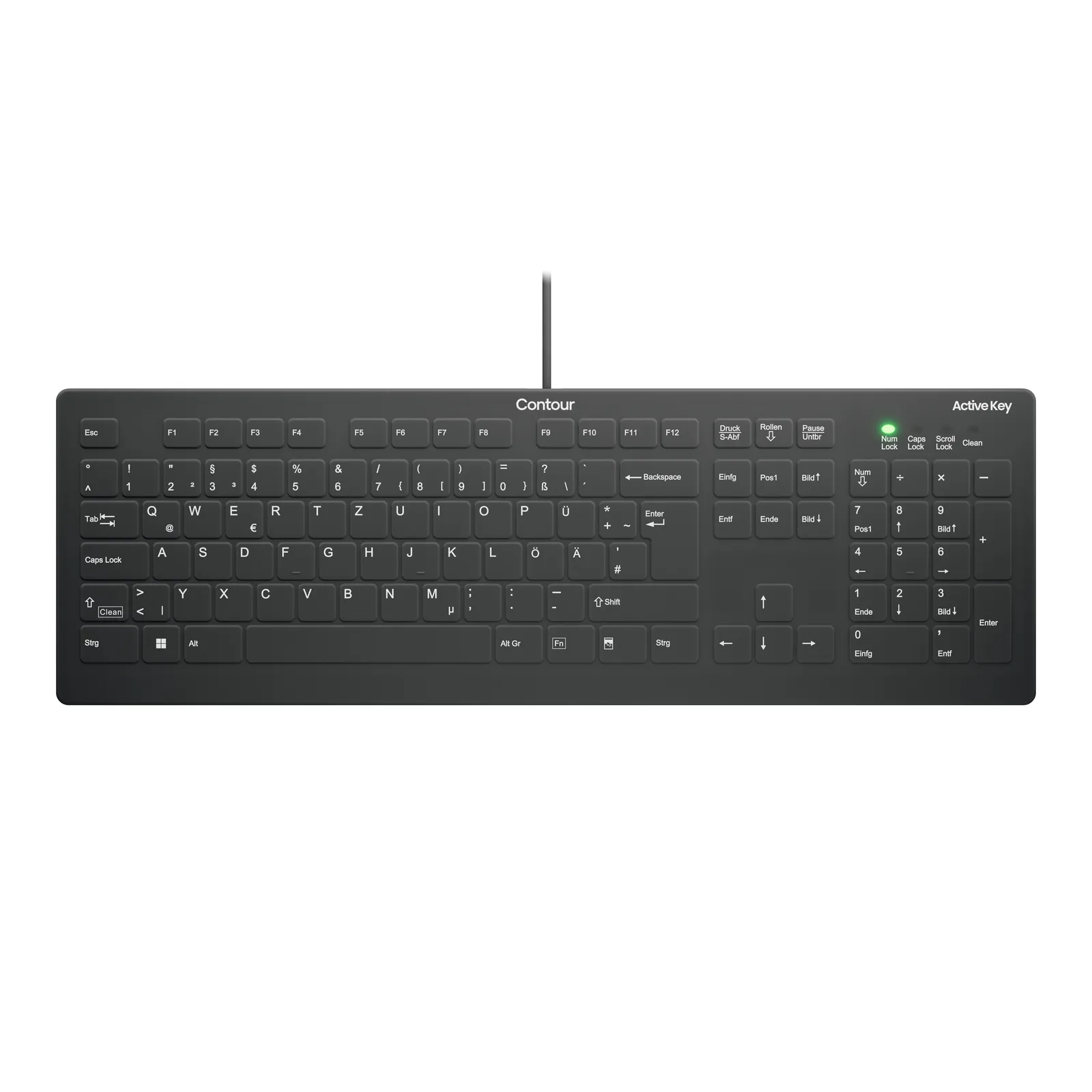 Contour Design Active Key AK-C8112-U1-B/DE Klavye