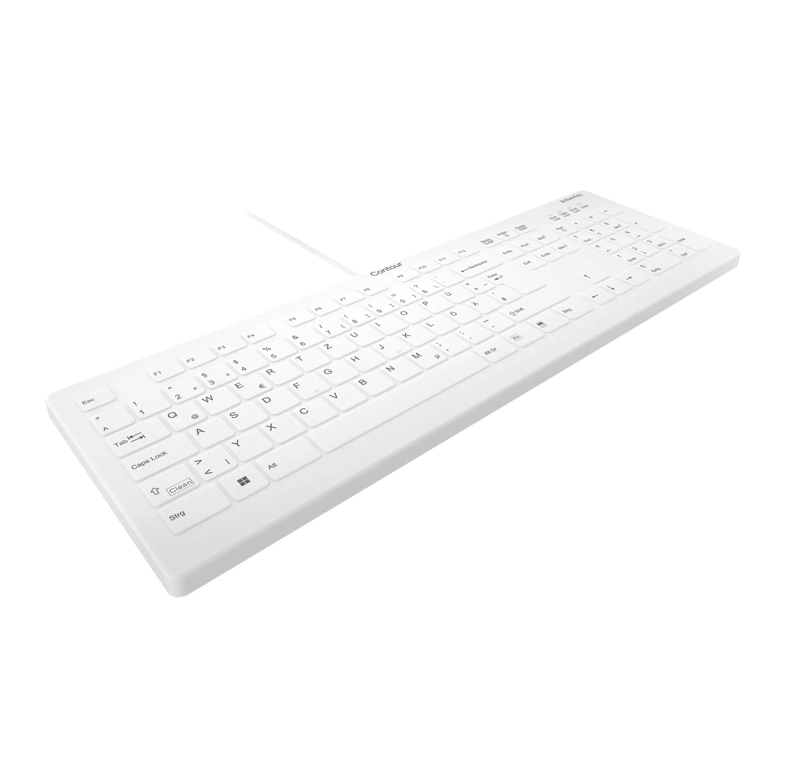 Contour Design Active Key AK-C8112-US-W/DE Klavye Thumbnail 1