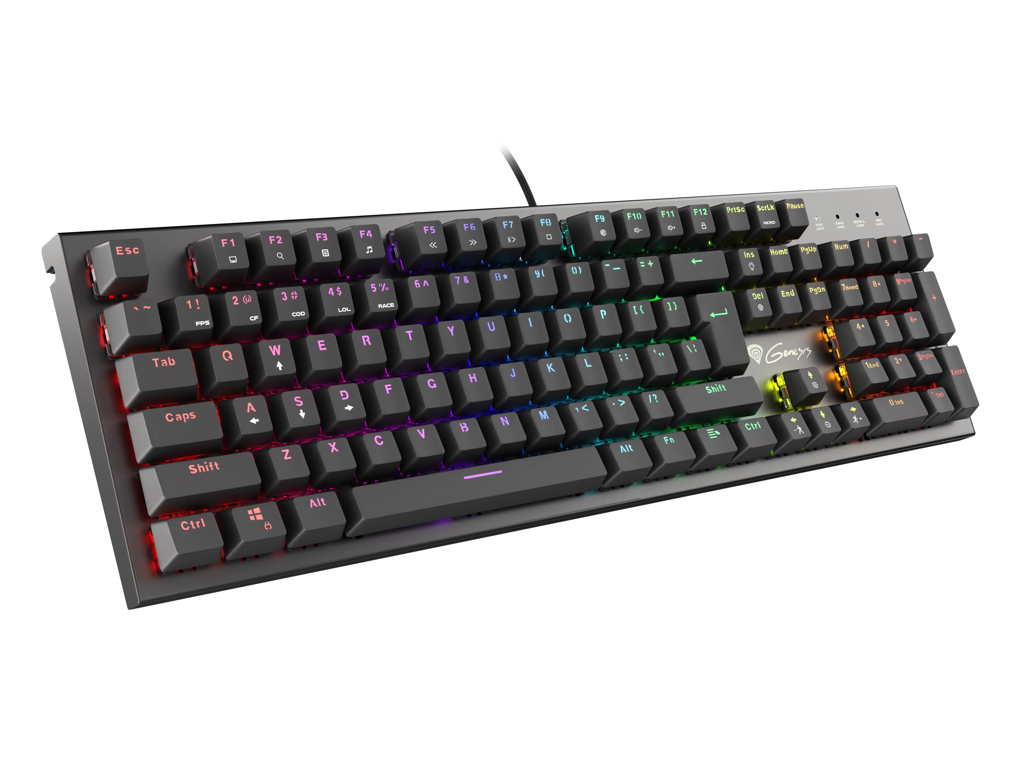 GENESIS Thor 300 RGB NKG-1722 Mekanik Oyuncu Klavyesi Thumbnail 2