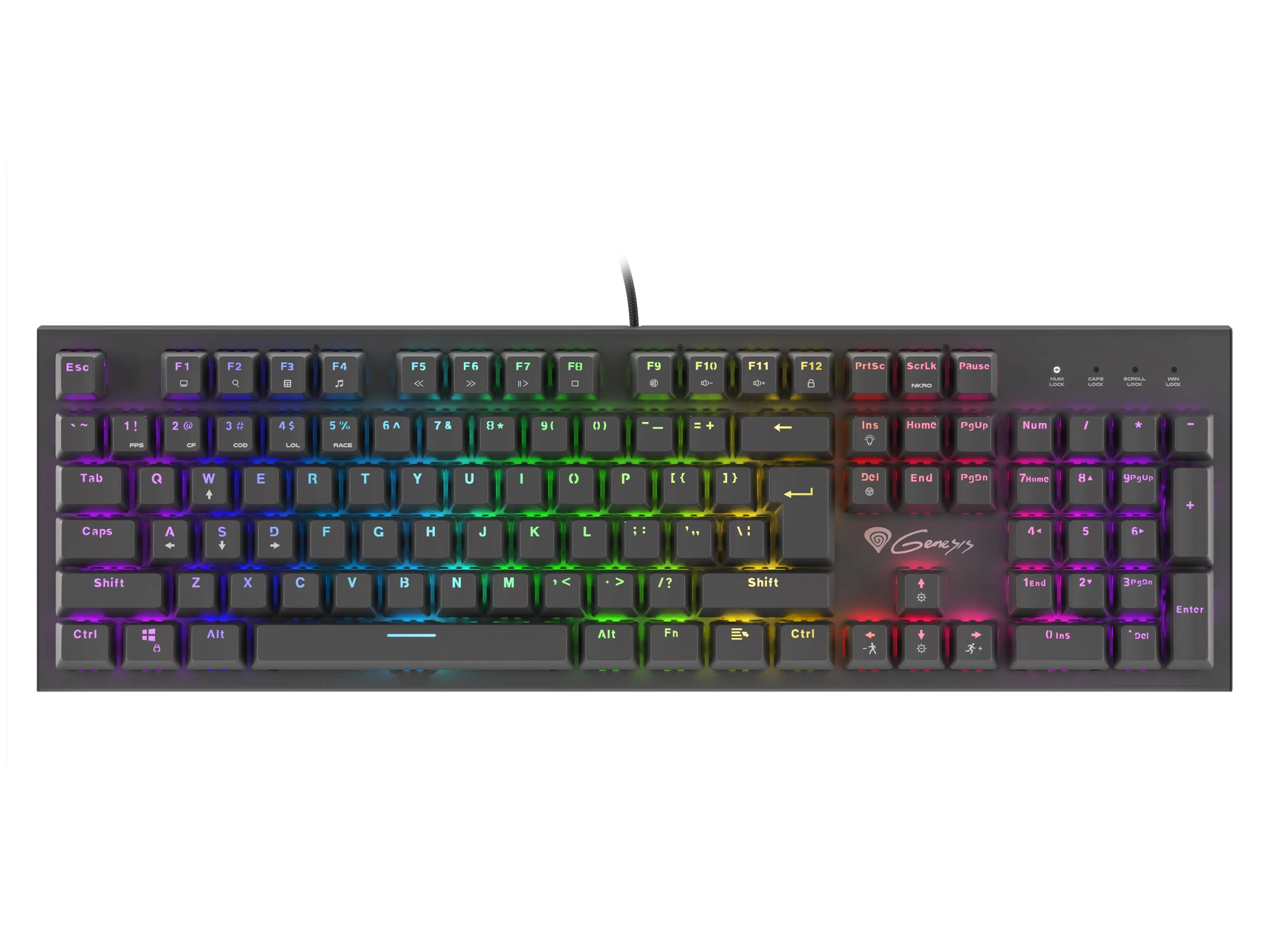 GENESIS Thor 300 RGB NKG-1722 Mekanik Oyuncu Klavyesi Klavyele
