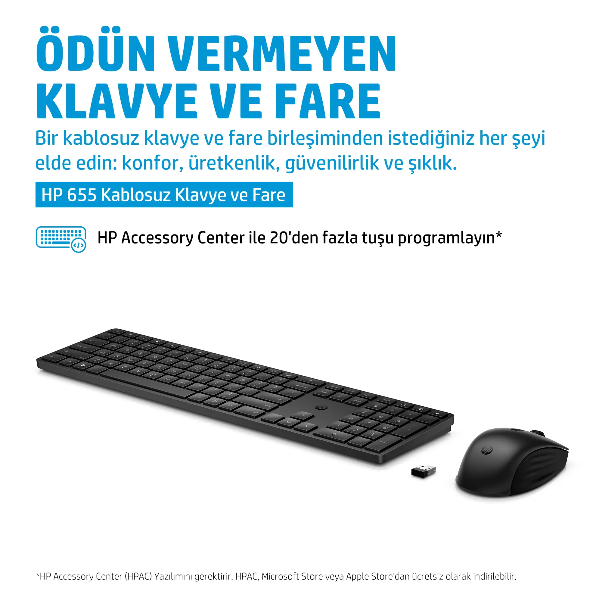 HP 655 Kablosuz Birleşimi 4R009AA#ABH Klavye Thumbnail 7
