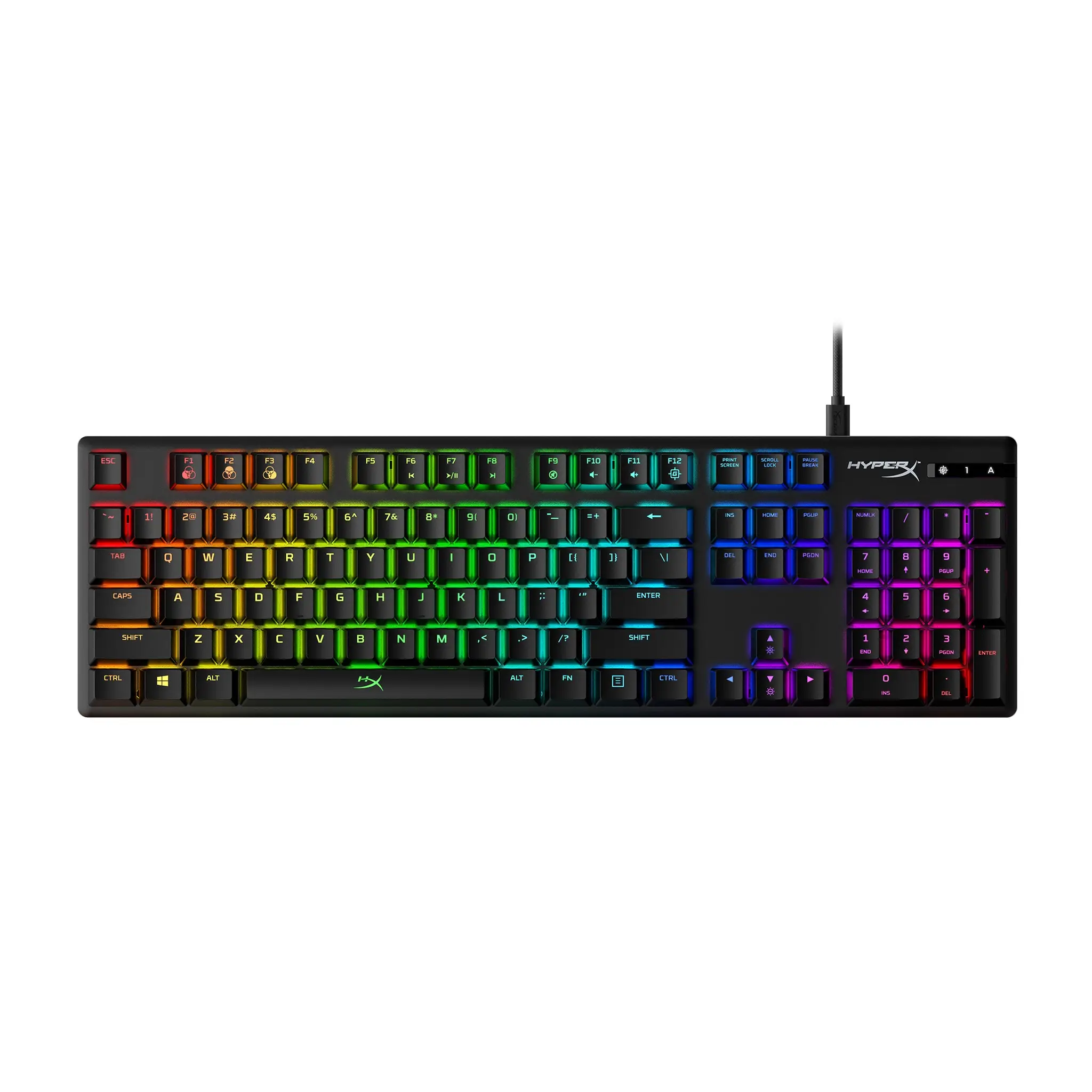 HyperX Alloy Origins HX-KB6BLX-US Mekanik RGB Oyuncu Klavyesi Klavyele
