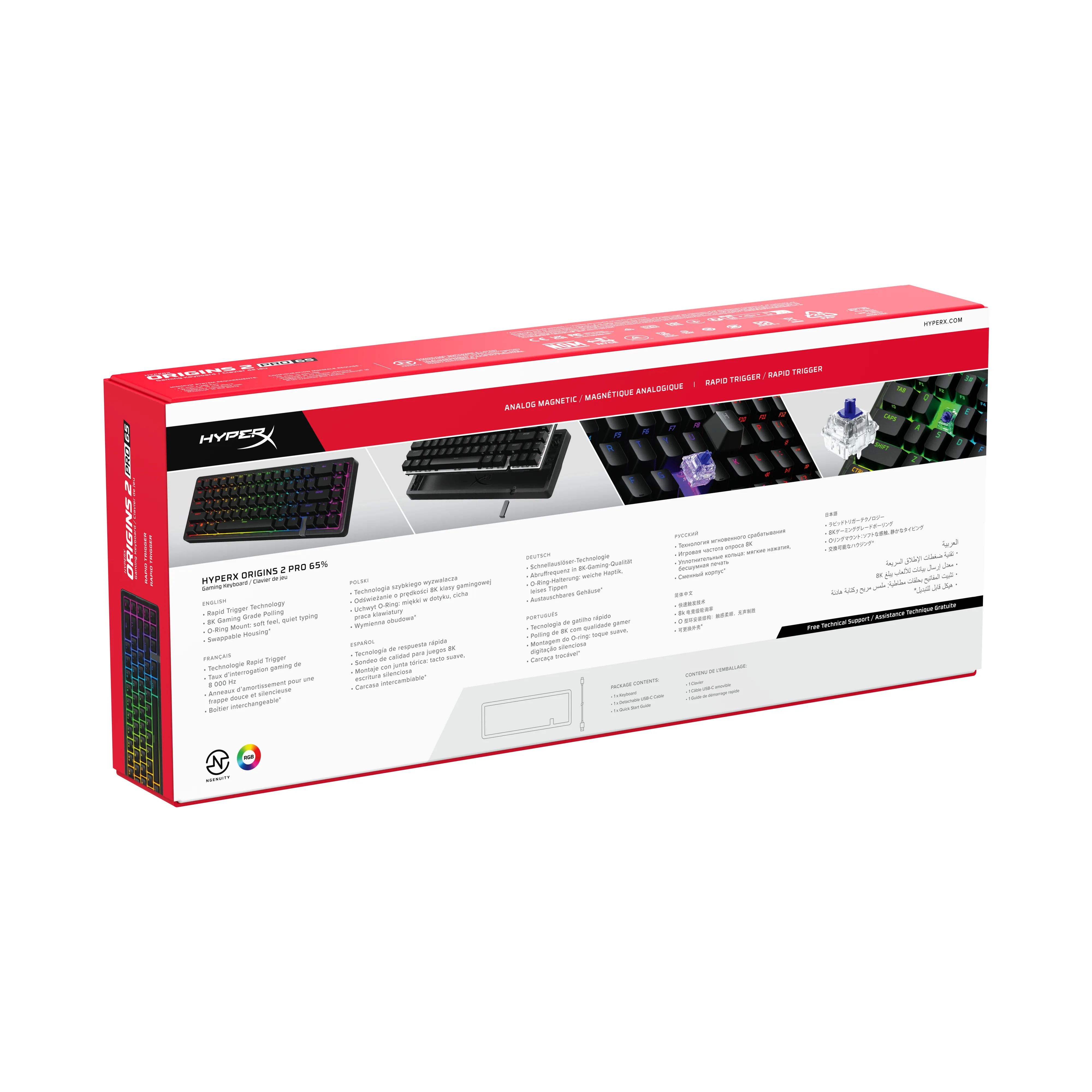 HyperX Origins 2 Pro 65 BN7S3AA Klavye Klavyele