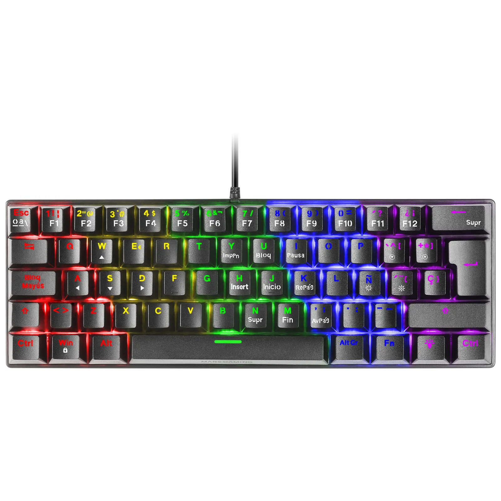 Mars Gaming MK60 MK60BES Mekanik RGB Oyuncu Klavyesi