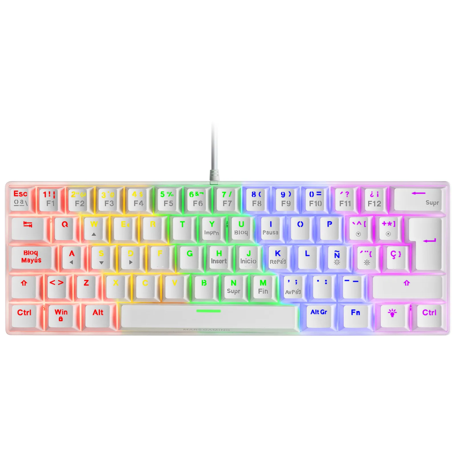 Mars Gaming MK60 MK60WBFR Mekanik RGB Oyuncu Klavyesi