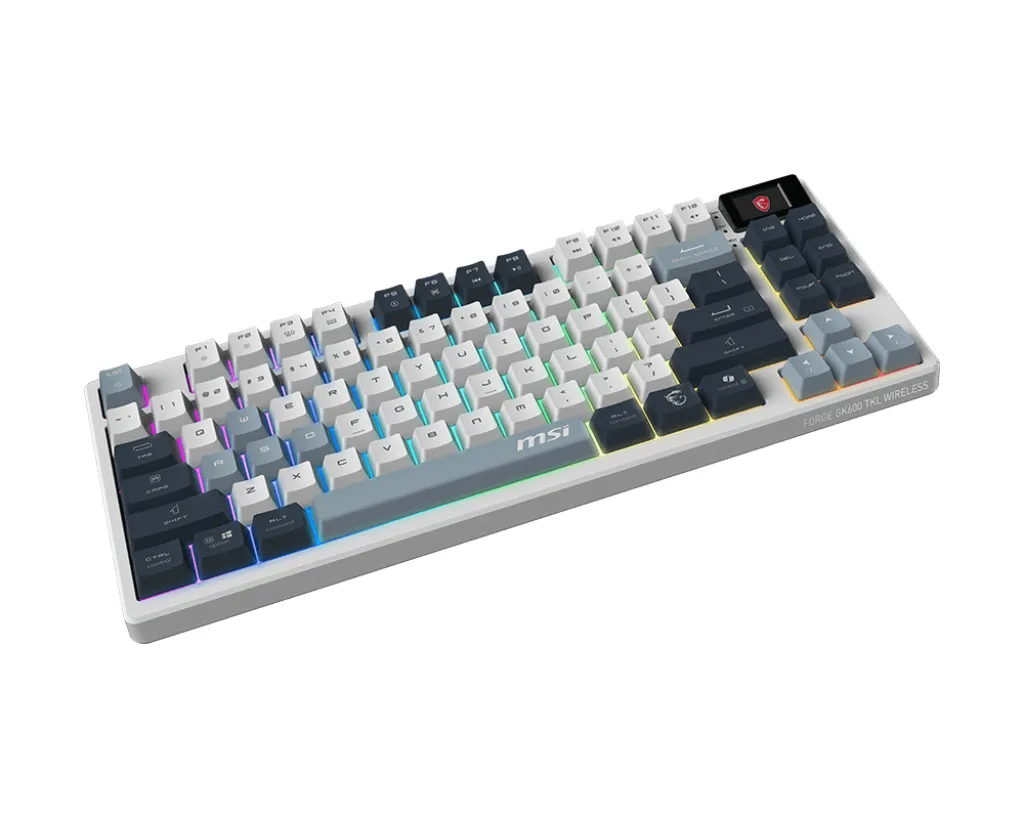 MSI FORGE GK600 TKL WIRELESS SKY TKL SKY US Mekanik RGB Oyuncu Klavyesi Thumbnail 1