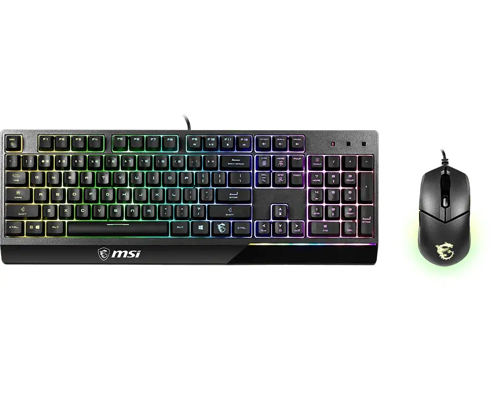 MSI VIGOR GK30 COMBO IT Mekanik RGB Klavye & Mouse Seti Klavyele