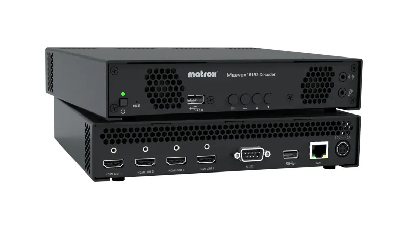 Matrox Maevex 6152 Quad 4K Decoder Appliance / MVX-D6152-42 Thumbnail 0