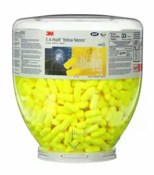 3M E-A-Rsoft Yellow Neon Earplugs Refill Bottle, PD-01-002 PD01002 Kulak Tıkaçları