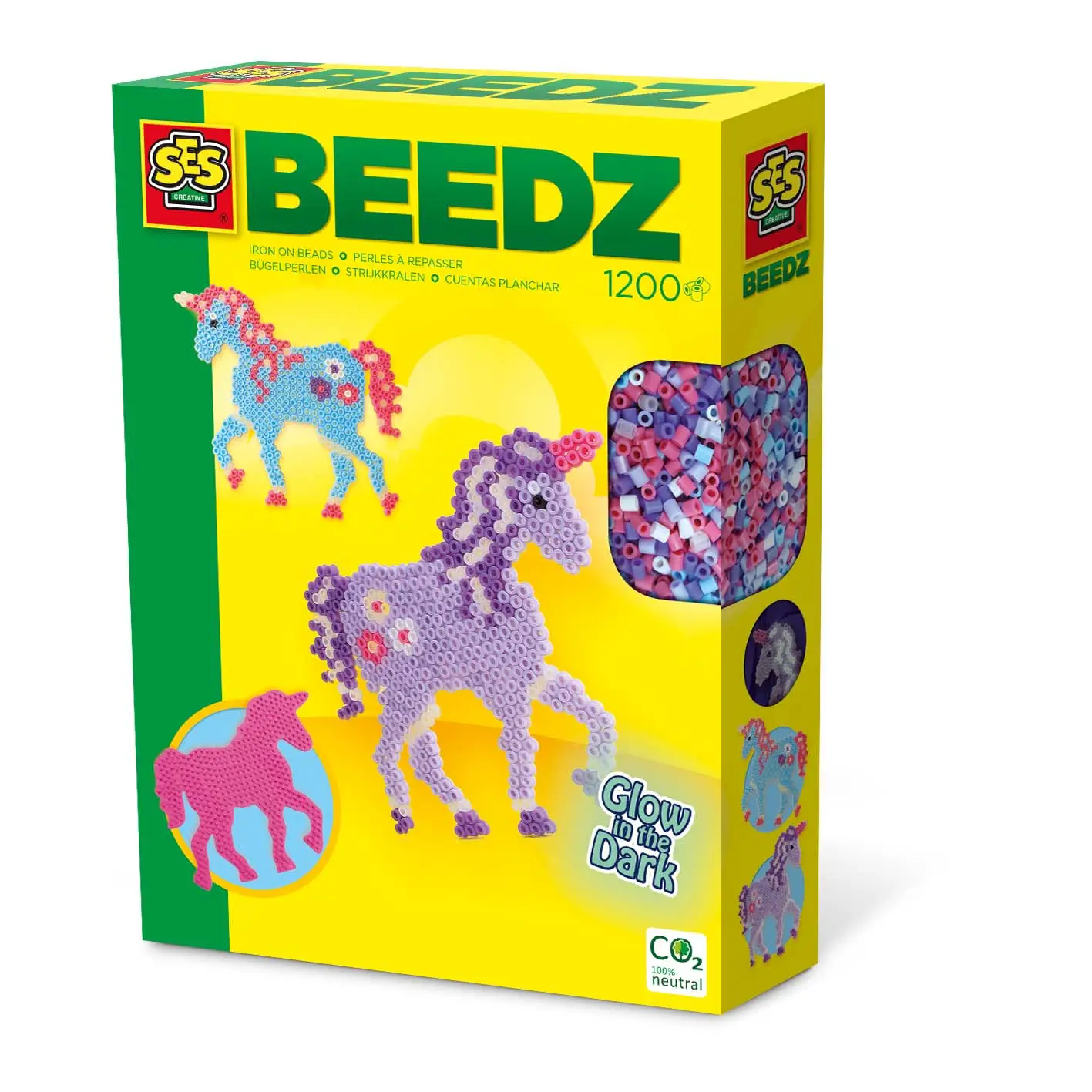 SES Creative Iron-on beads - fantasy horses 06115 Mozaik Setleri