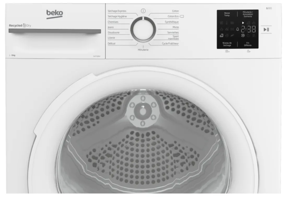 Beko SLFT1912 9 kg Isı Pompalı Kurutma Makinesi Thumbnail 7