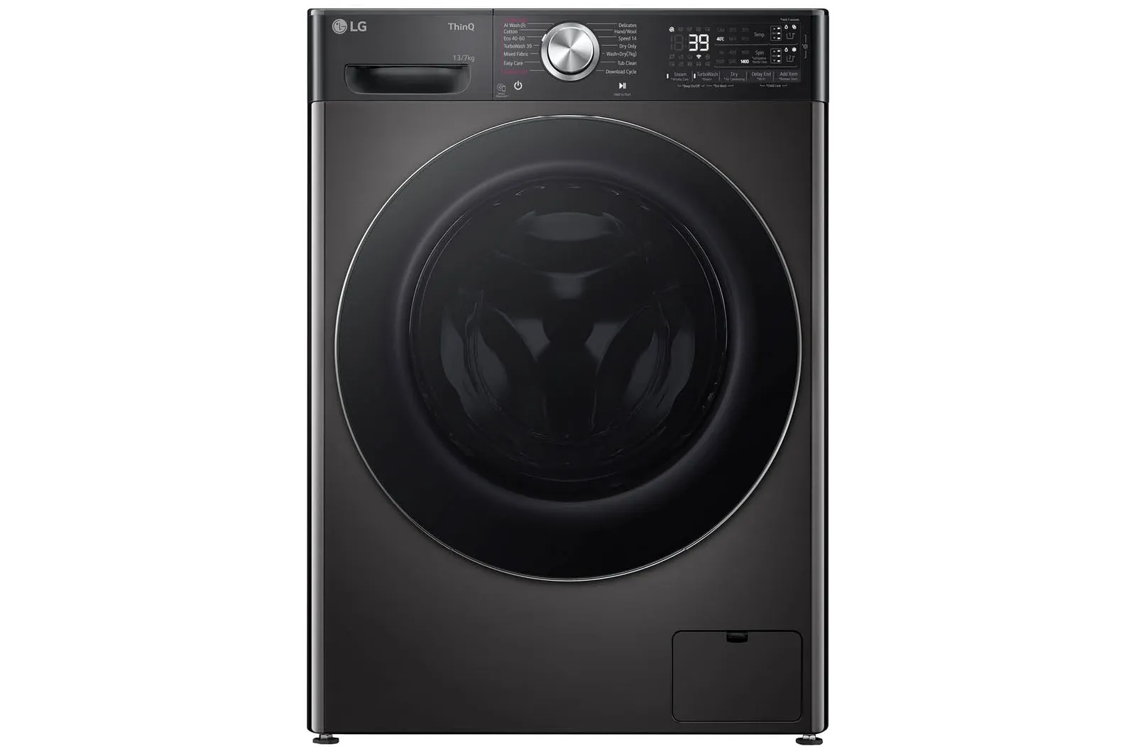 LG F4Y9LDP2Z Kurutmalı Çamaşır Makinesi | 13 Kg Yıkama 7 Kg Kurutma Kapasitesi | Platinum Siyah Renk F4Y9LDP2Z.APBPLTK