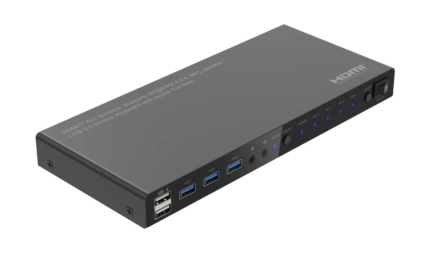 Microconnect MC-HDMIKVM0401-USB3-4K KVM Switch Devresi