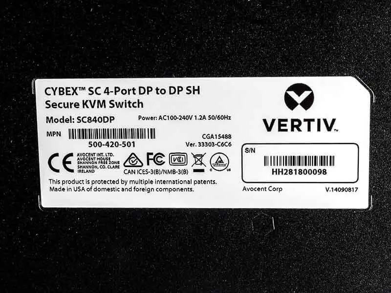 Vertiv Cybex SC 840DP SC840DP-001 Thumbnail 2