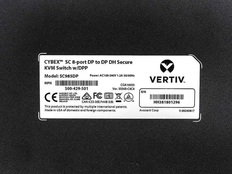 Vertiv Cybex SC 985DP SC985DP-001 Thumbnail 2