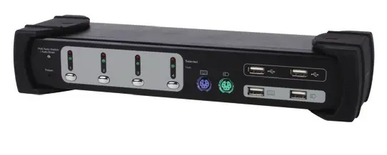 Equip Dual Monitor 4-Port Combo KVM Switch 331544 KVM Switches