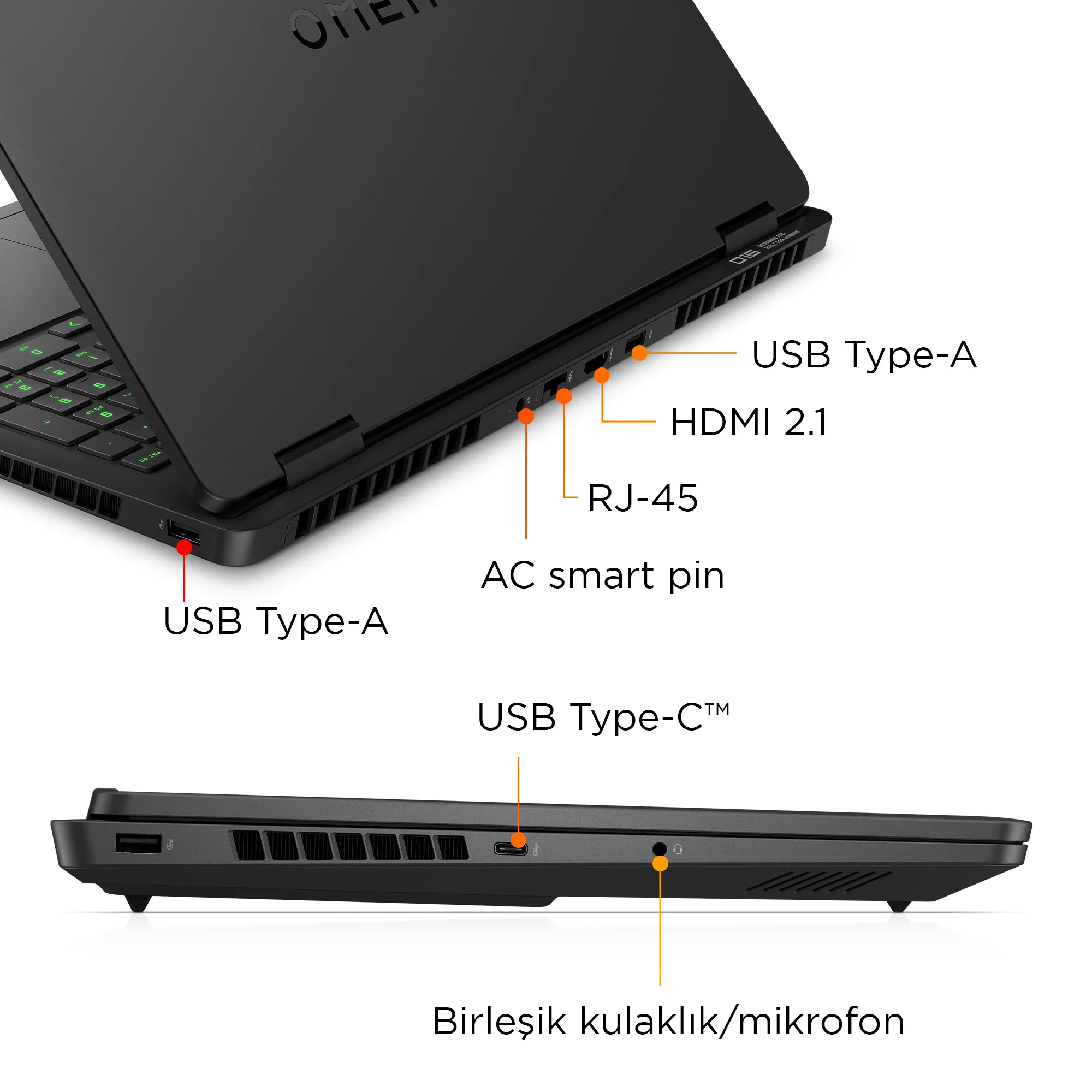 HP OMEN Gaming Laptop 16-am0040nt CD8L8EA Thumbnail 4