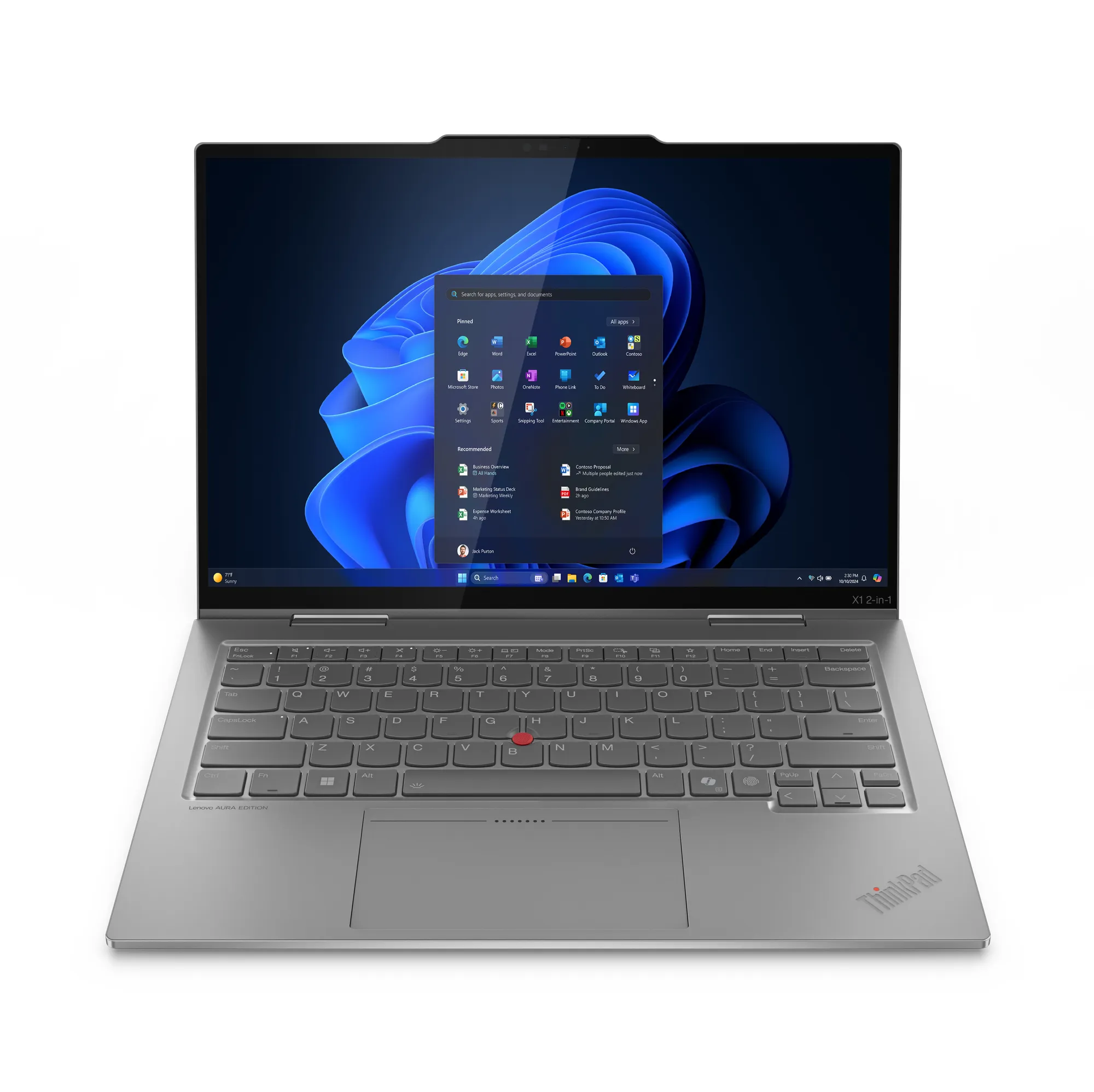 Lenovo ThinkPad X1 2-in-1 Gen 10 Aura Edition Copilot+ PC 21NU002AGE