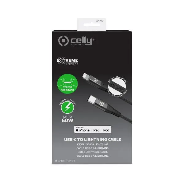 Celly USBCLIGHTNYLBK Thumbnail 1