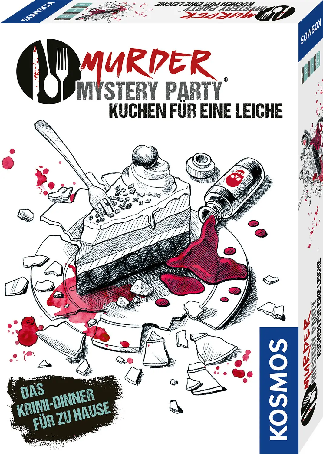 Kosmos Murder Mystery Party Kuchen für eine Leiche 68212 Kutu Oyunu Masa Oyunları